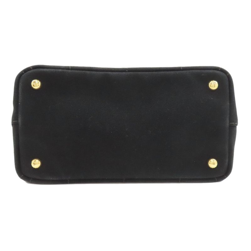 Prada Canapa Mini 2-Way Handbag Canvas