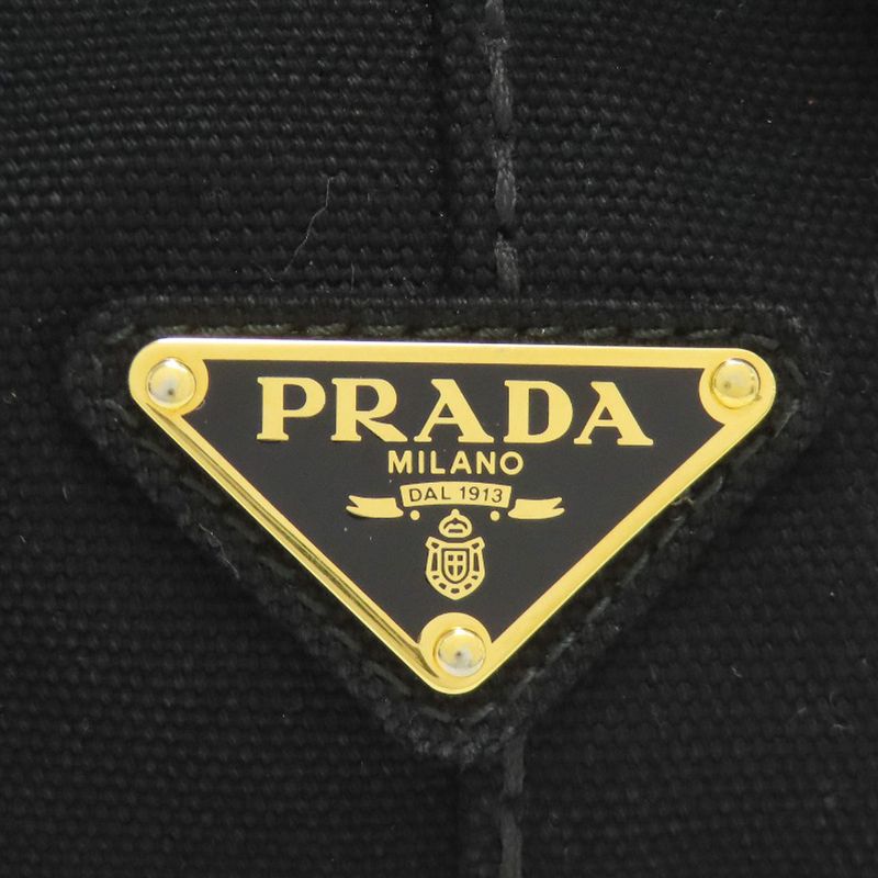 Prada Canapa Mini 2-Way Handbag Canvas