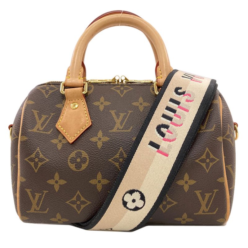 Louis Vuitton Speedy Bandouliere 20 Handbag Monogram Canvas Monogram Brown