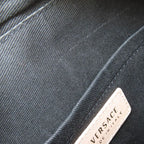 Versace Logo Shoulder Bag Leather