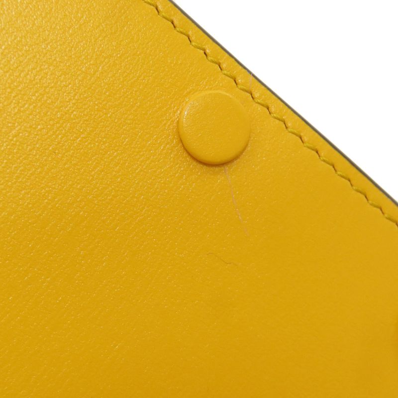Gucci Horsebit Shoulder Bag Leather Yellow Yellow