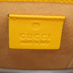 Gucci Horsebit Shoulder Bag Leather Yellow Yellow