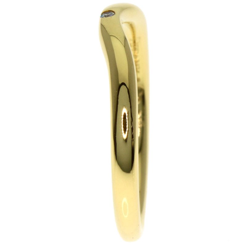 Tiffany & Co T Cube Ring Diamond 18K Yellow Gold