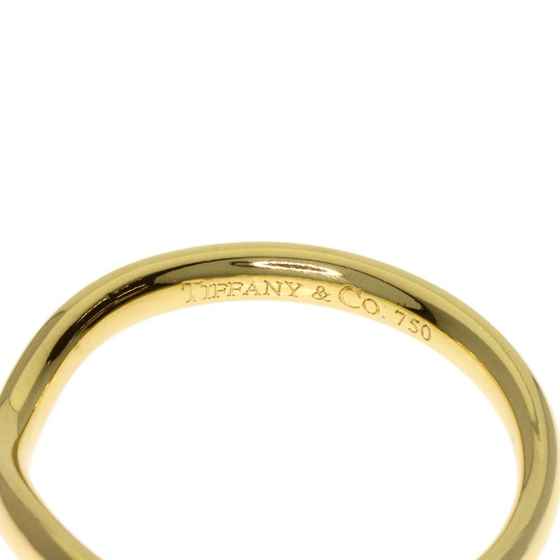 Tiffany & Co T Cube Ring Diamond 18K Yellow Gold