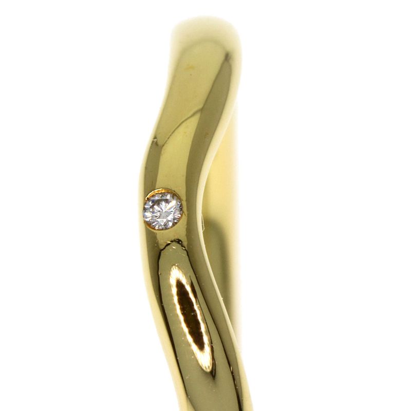 Tiffany & Co T Cube Ring Diamond 18K Yellow Gold