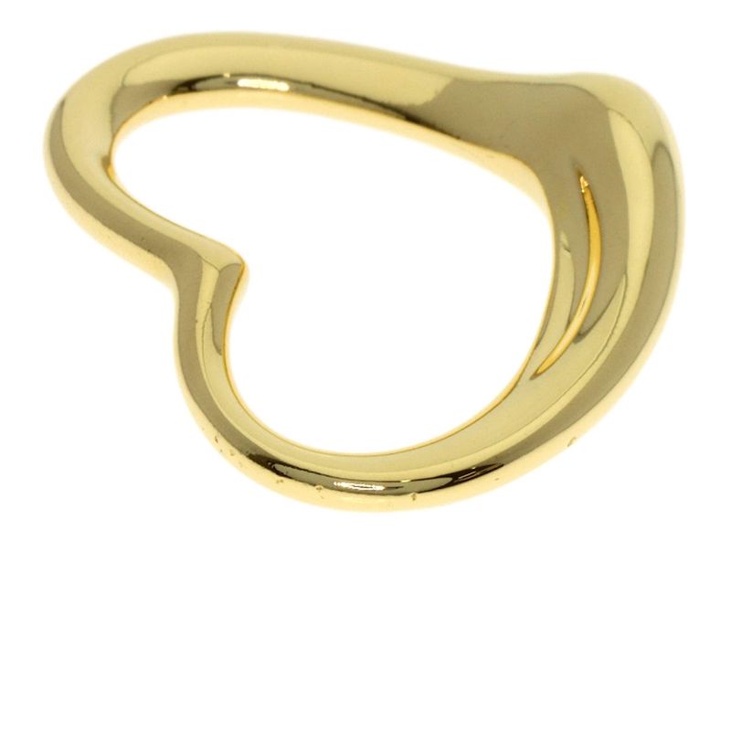 Tiffany & Co Open Heart Pendant Top 18K Yellow Gold