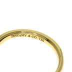 Tiffany & Co T Cube Band Ring 18K Yellow Gold