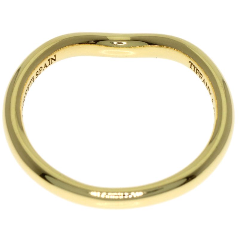 Tiffany & Co T Cube Band Ring 18K Yellow Gold