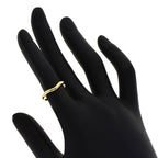 Tiffany & Co T Cube Band Ring 18K Yellow Gold