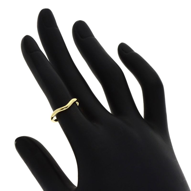Tiffany & Co T Cube Band Ring 18K Yellow Gold