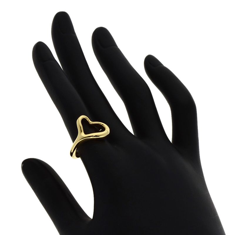 Tiffany & Co Open Heart Ring 18K Yellow Gold
