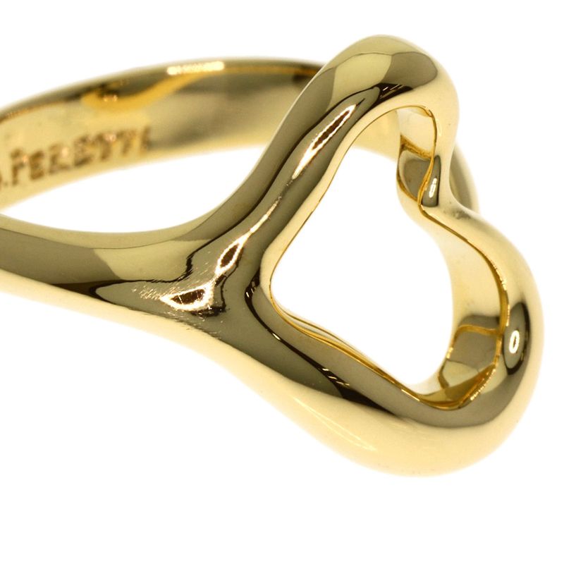 Tiffany & Co Open Heart Ring 18K Yellow Gold