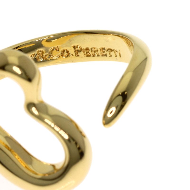 Tiffany & Co Open Heart Ring 18K Yellow Gold
