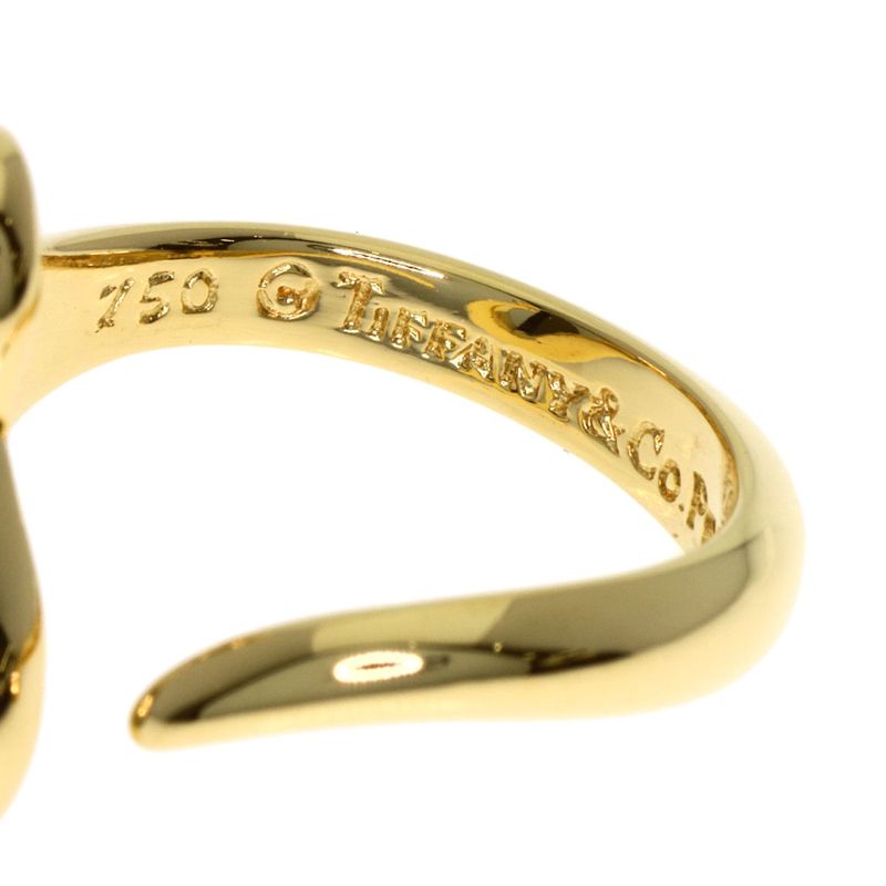 Tiffany & Co Open Heart Ring 18K Yellow Gold