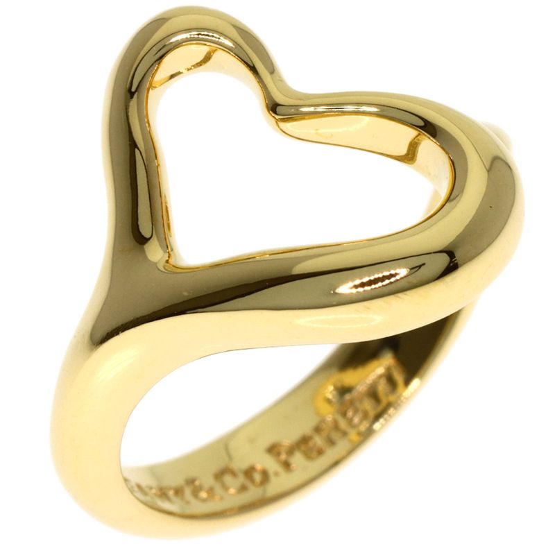 Tiffany & Co Open Heart Ring 18K Yellow Gold