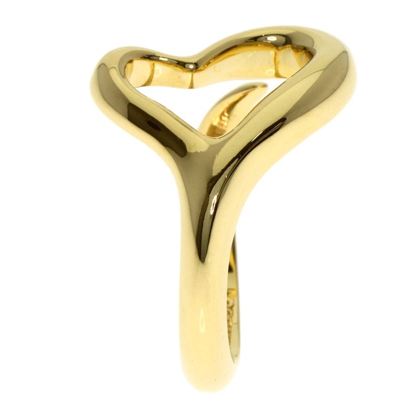 Tiffany & Co Open Heart Ring 18K Yellow Gold