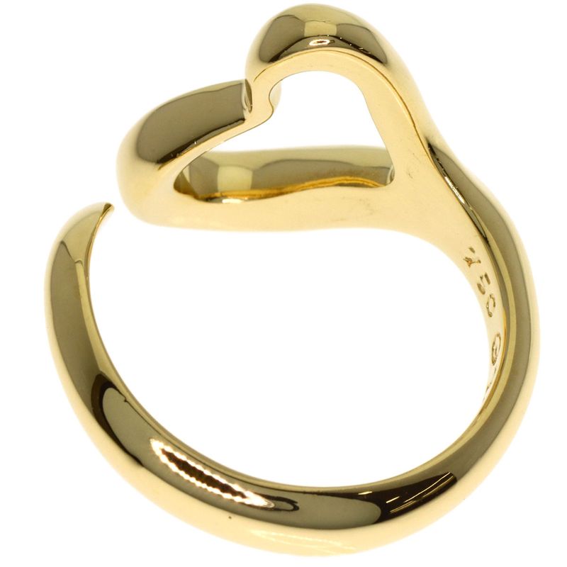 Tiffany & Co Open Heart Ring 18K Yellow Gold