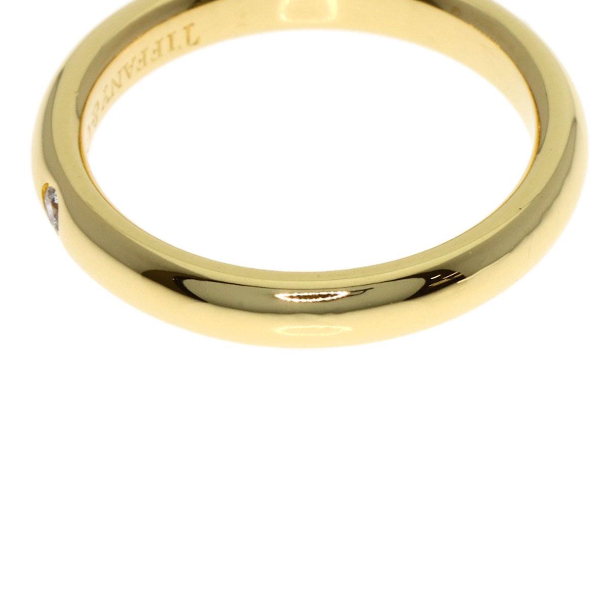 Tiffany & Co Wedding Diamond Ring 18K Yellow Gold