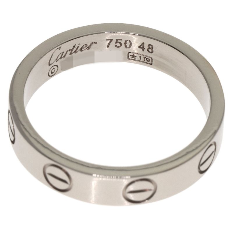 Cartier Mini Love Ring 48 18K White Gold
