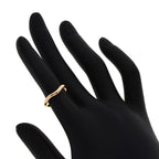 Tiffany & Co T Cube Band Ring 18K Pink Gold