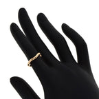 Tiffany & Co T Cube Band Ring 18K Pink Gold