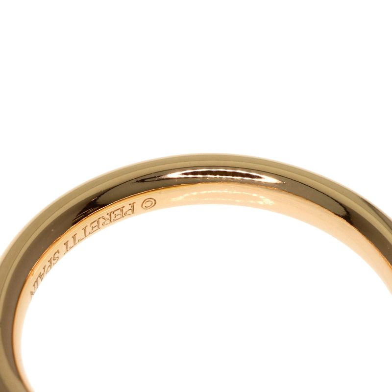 Tiffany & Co T Cube Band Ring 18K Pink Gold