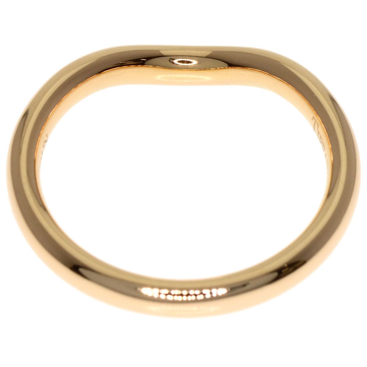 Tiffany & Co T Cube Band Ring 18K Pink Gold