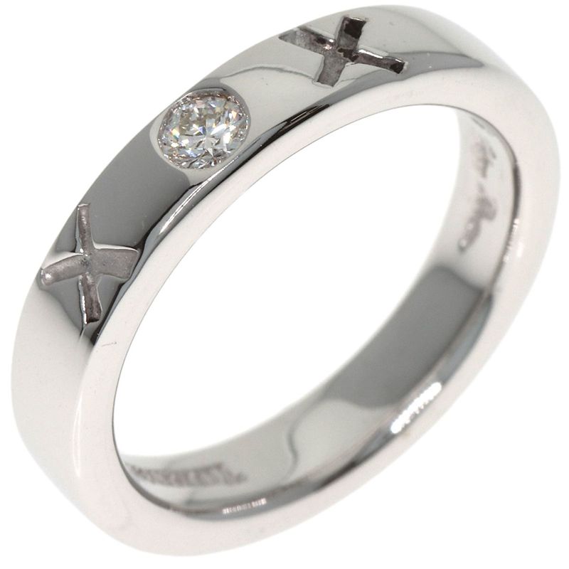 Tiffany & Co Kiss Xox Diamond Ring 18K White Gold