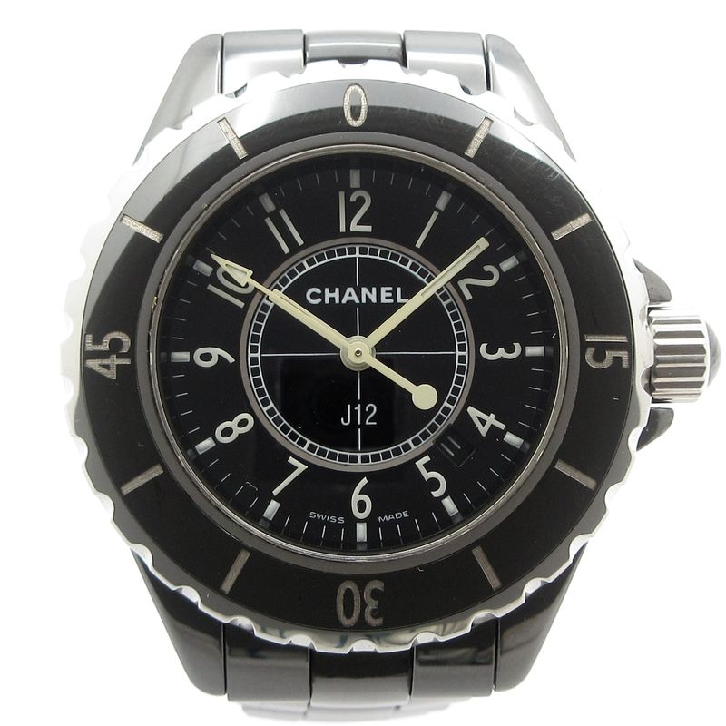 Chanel Watch Ceramic Black
