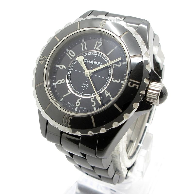 Chanel Watch Ceramic Black
