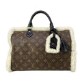 Louis Vuitton Handbag Speedy Soft 30 Teddy Monogram Ivory Black