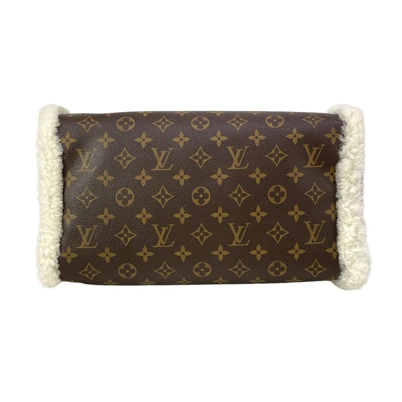 Louis Vuitton Handbag Speedy Soft 30 Teddy Monogram Ivory Black