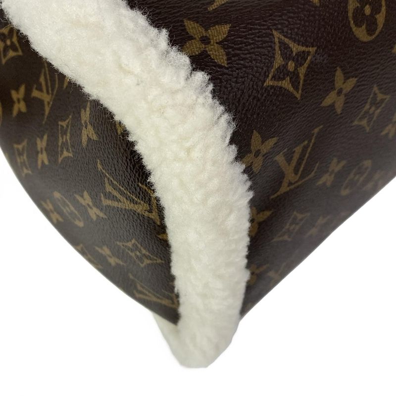 Louis Vuitton Handbag Speedy Soft 30 Teddy Monogram Ivory Black