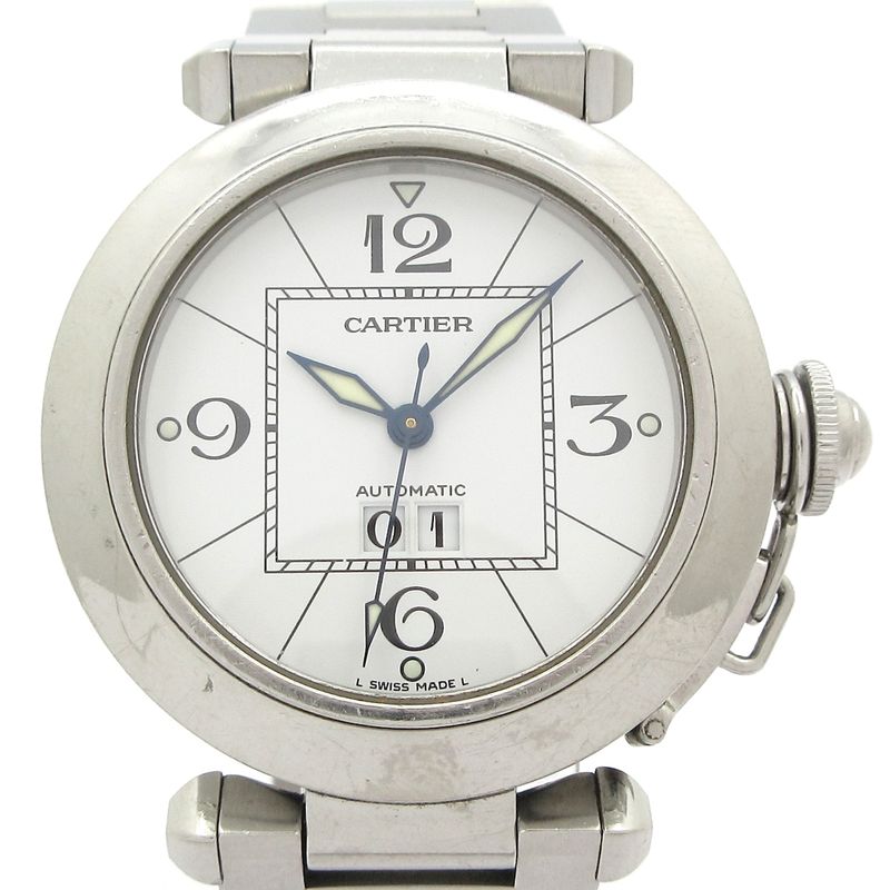 Cartier Watch Pasha C Big Date Boys SS White