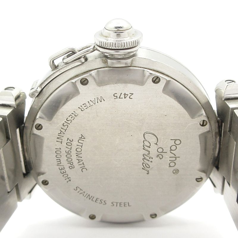 Cartier Watch Pasha C Big Date Boys SS White