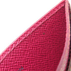 Louis Vuitton Card Holder Sample Case Monogram Canvas Monogram X Fuchsia Brown