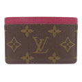 Louis Vuitton Card Holder Sample Case Monogram Canvas Monogram X Fuchsia Brown