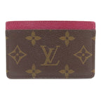 Louis Vuitton Card Holder Sample Case Monogram Canvas Monogram X Fuchsia Brown