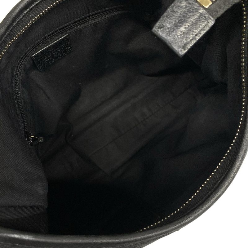 Gucci Handbag Abbey GG Pattern Black Leather