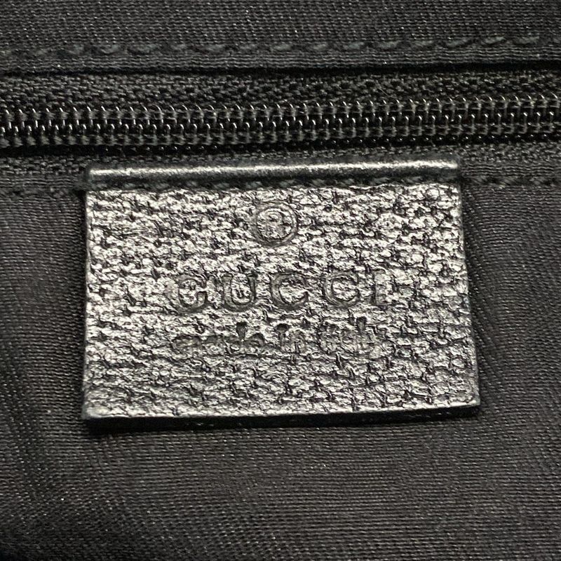 Gucci Handbag Abbey GG Pattern Black Leather