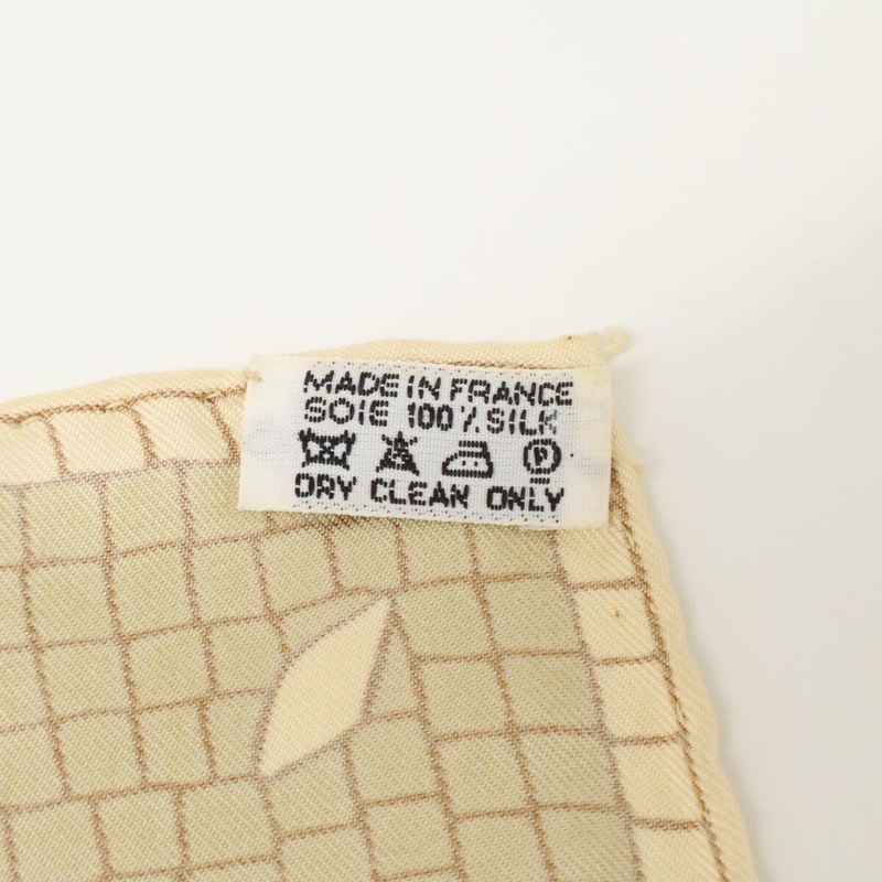Hermes Cave Felem Beware of Cats Silk Carre 90 Scarf )beige