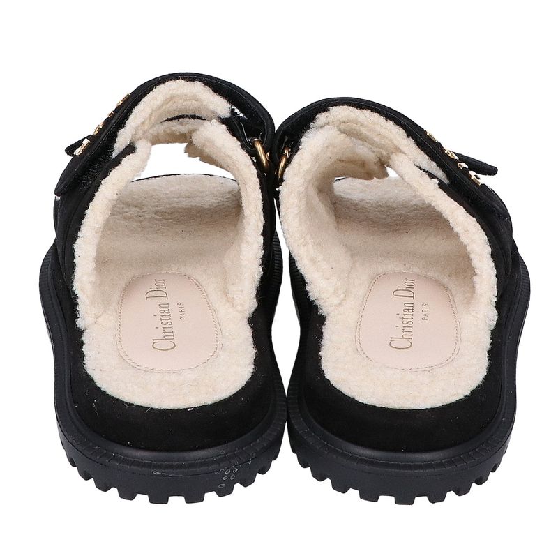 Dior Act Boa Flat Sandals Is Not ) Black