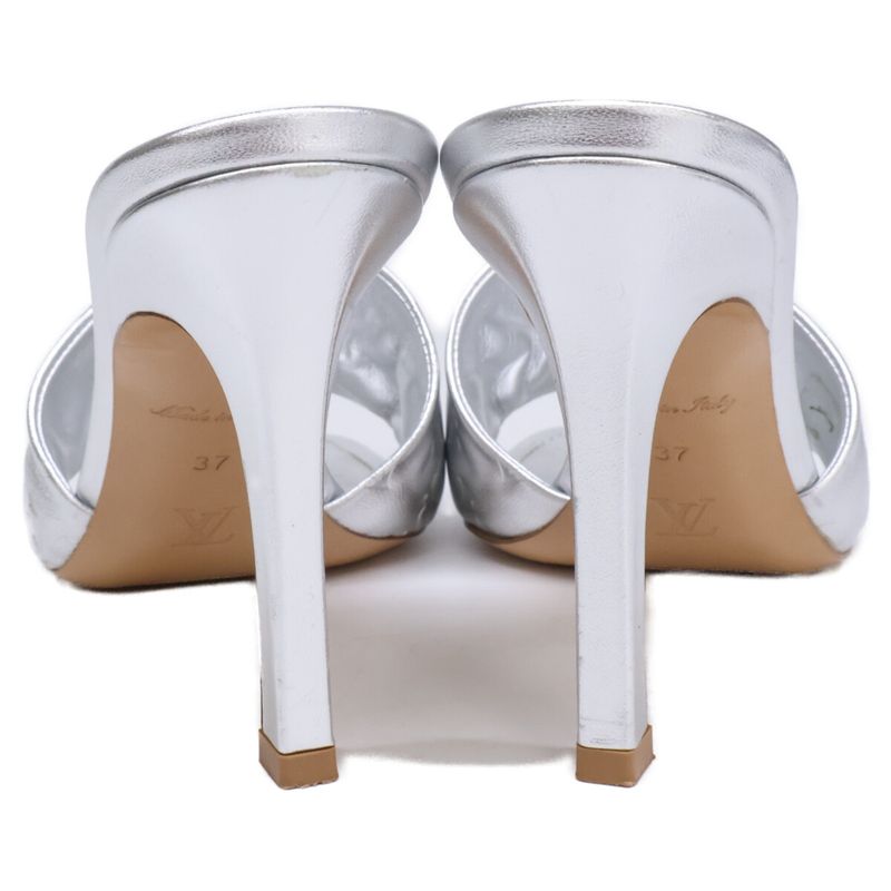 Louis Vuitton Revival Mule Lambskin Silver