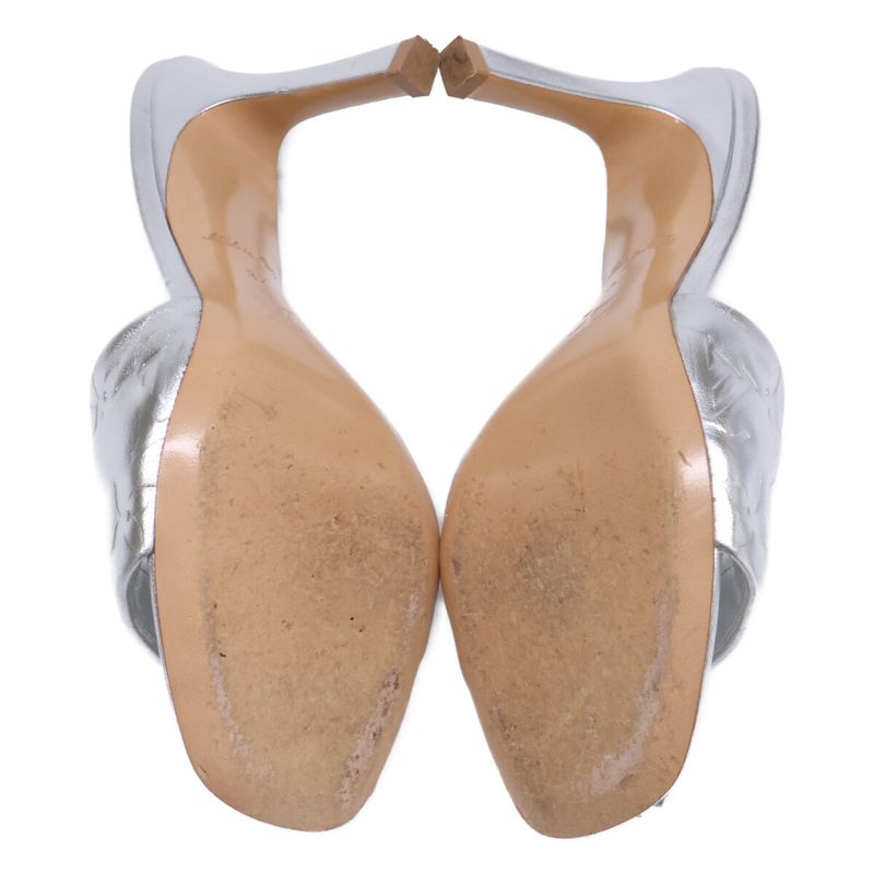 Louis Vuitton Revival Mule Lambskin Silver