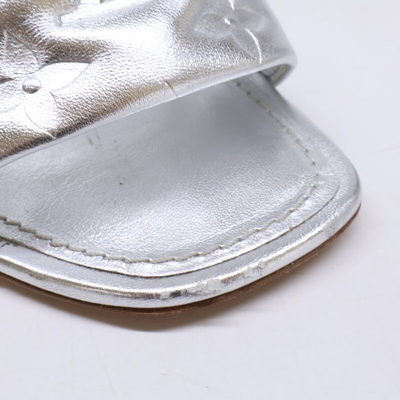 Louis Vuitton Revival Mule Lambskin Silver