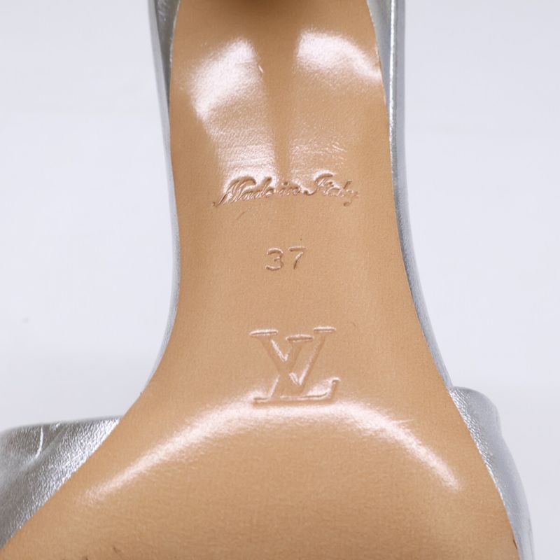 Louis Vuitton Revival Mule Lambskin Silver