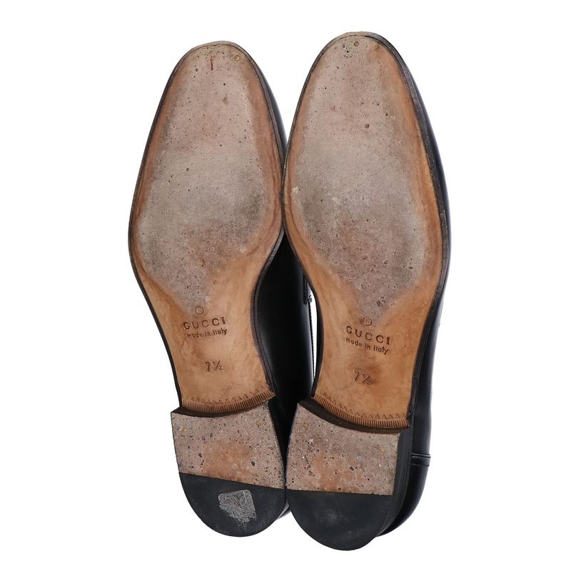 Gucci Interlocking Horsebit Loafer 7.5 ) Black