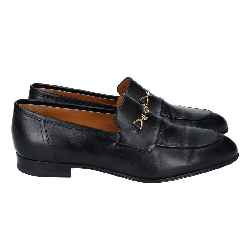 Gucci Interlocking Horsebit Loafer 7.5 ) Black
