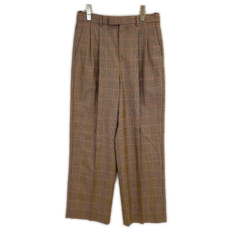 Celine Brown Wool Trousers Pants 38 )