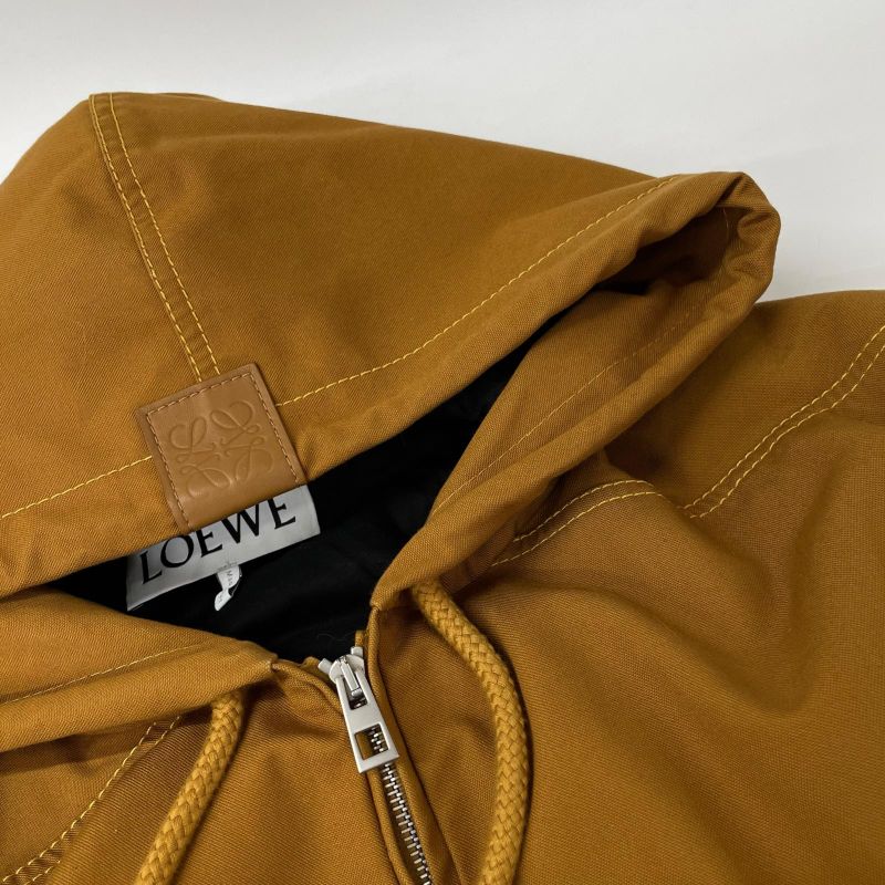 Loewe Brown Hooded Jacket 38 )